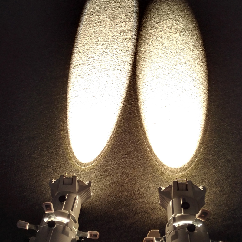TH-343 DMX Mini LED Leko 20W Luz de teatro blanca cálida