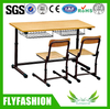 Classroom Furniture Wooden Double Student Chair and Desk(SF-22D)