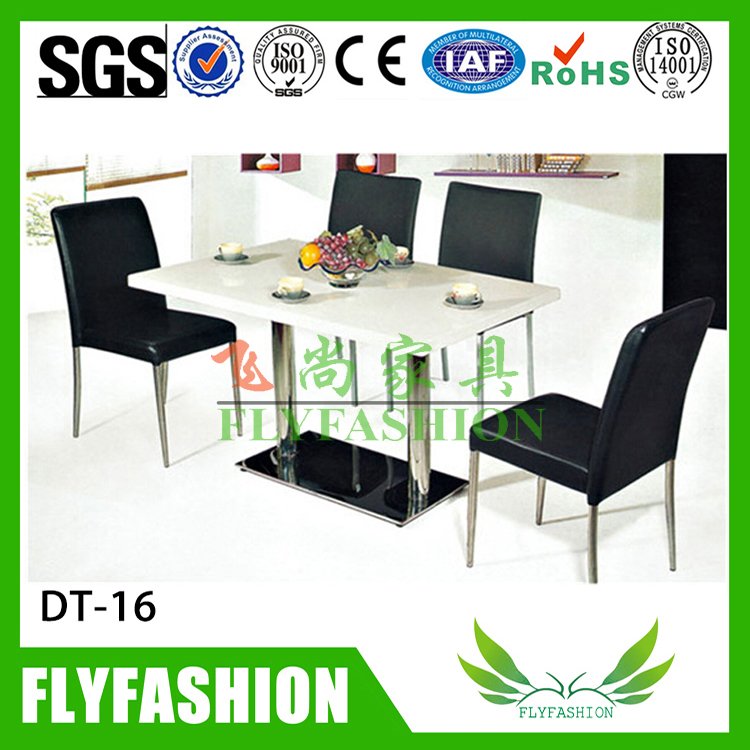 vector de cena casero de madera del marco del metal de los muebles con la silla (DT-14)