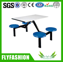 Modern school canteen dining hall tables and chairs for 4 people (DT-04)