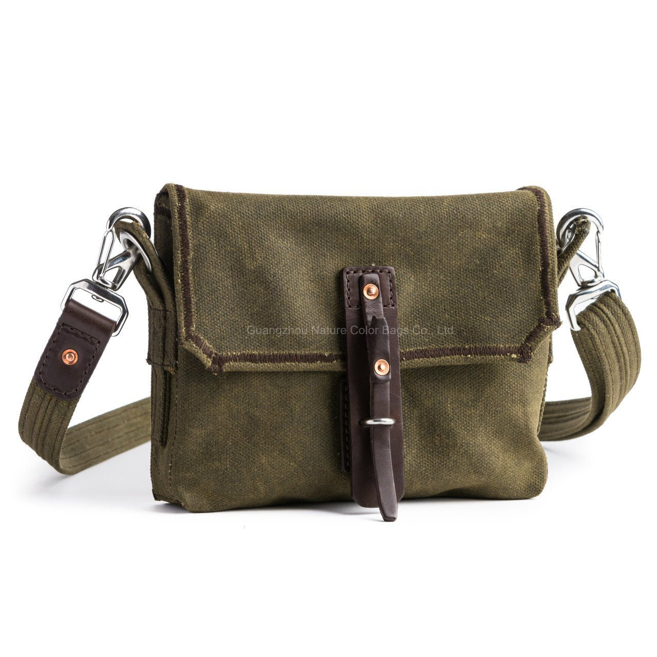 Mens Fashion Waxed Canvas Bag for Trips and Work