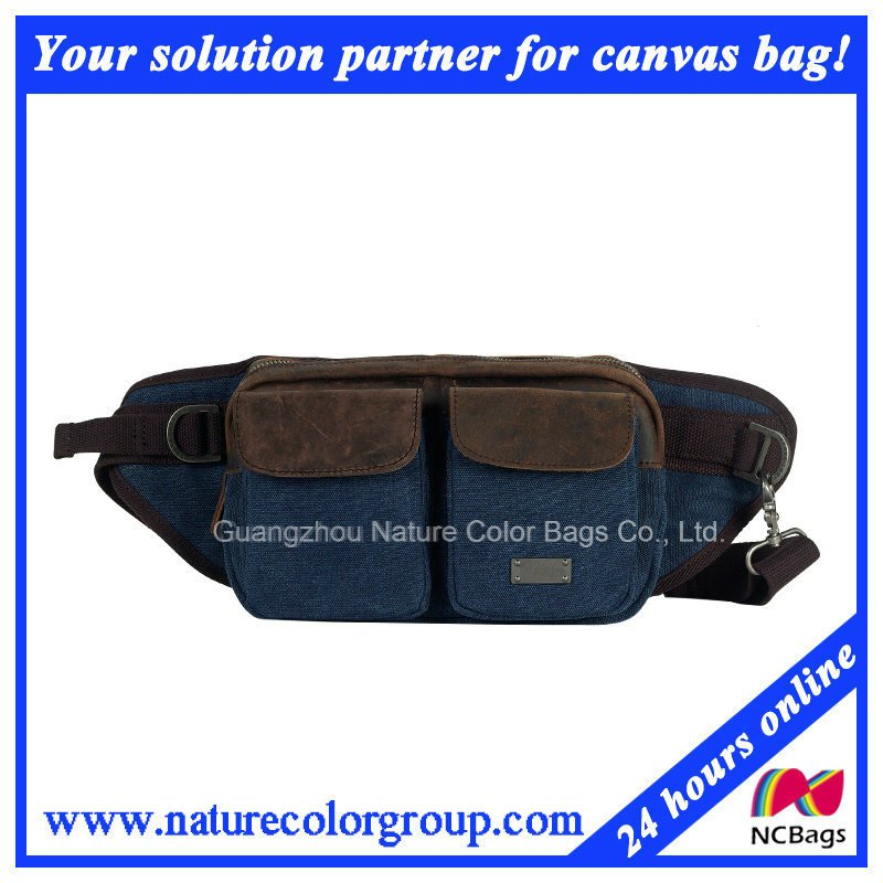 Canvas Waist Bag for Traveling and Sports