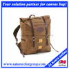 Mens Functional Leisure Casual Canvas Backpack for Camping and Riding