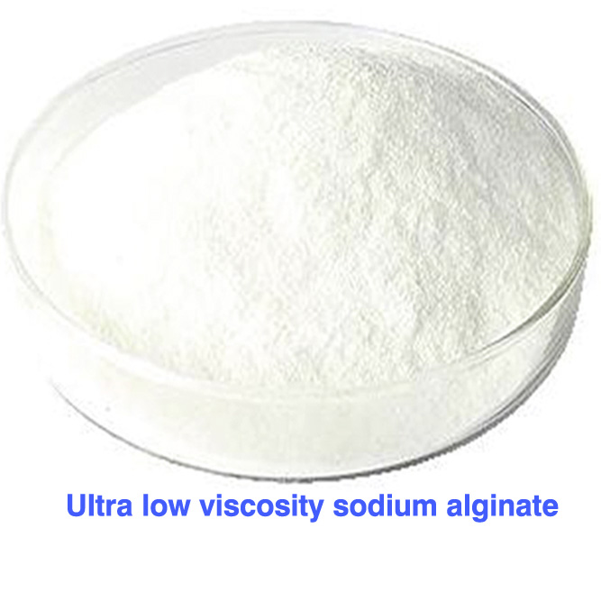 Alginate très réduit de sodium de viscosité