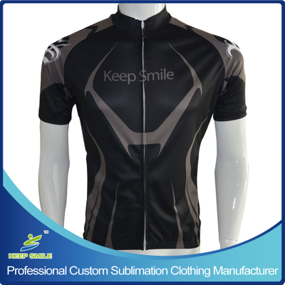 Custom Sublimation Printing Cycling Shirts with Full Zipper