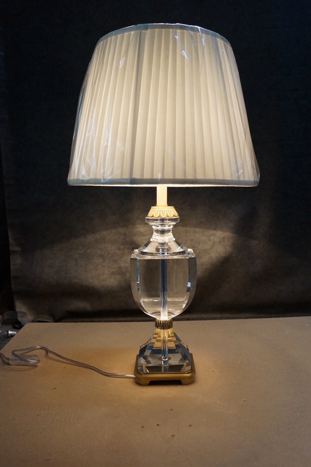 Европейские простые латунные лампы Crystal Hotel прикроватные тумбочки (KATL1630)