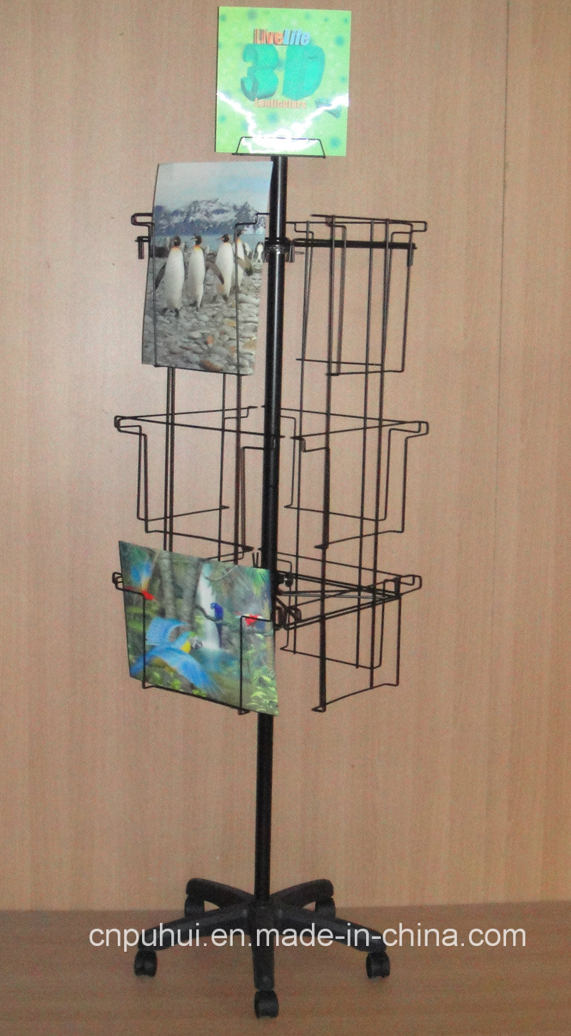 12 Pocket Floor Rotating Picture Rack (PHY2035)