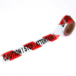 Red And White PE Warning Tape Safety Caution Tape