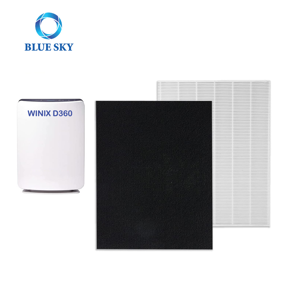 Filtros D360 H13 y filtro de repuesto de prefiltro de carbono para piezas de purificador de aire Winix D360 D3 1712-0101-02