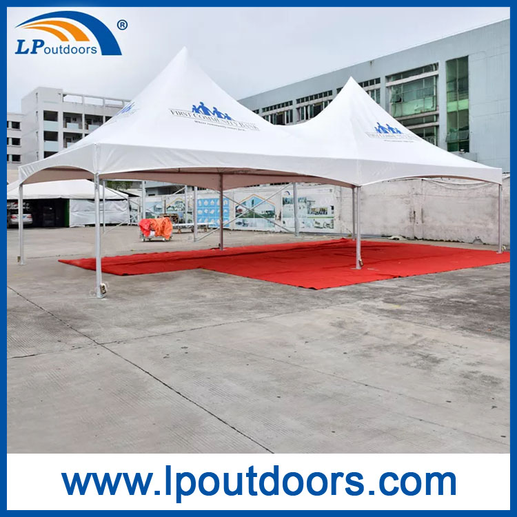 Tienda de campaña con marco de pico alto doble completamente personalizada de 6X12m para alquiler