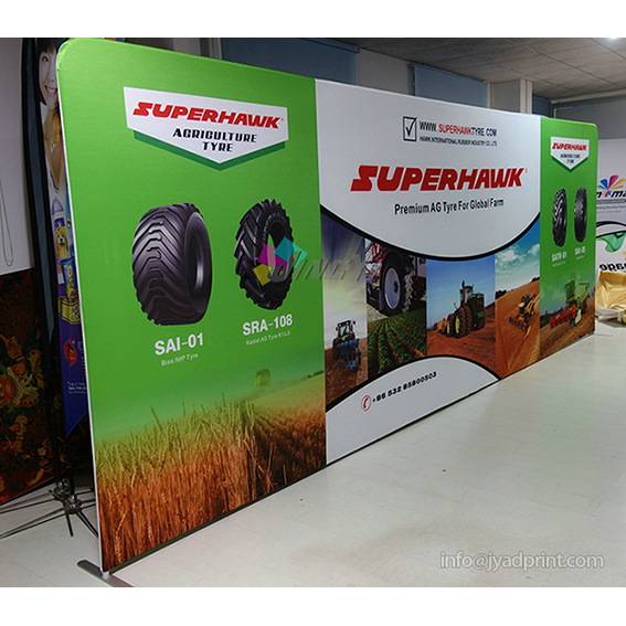 20ft EZ up Straight Display Banner Stsand Aluminum Event Tension fabric Pop Up Display Backdrop Banner Printing