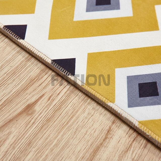 Print Non-slip Rug Non-woven Fabric Backing Floor Carpet