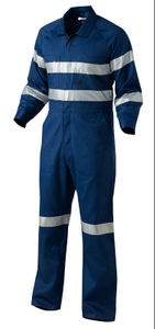 Navy Blue High Visilibity reflective safety anti fire coverall garments
