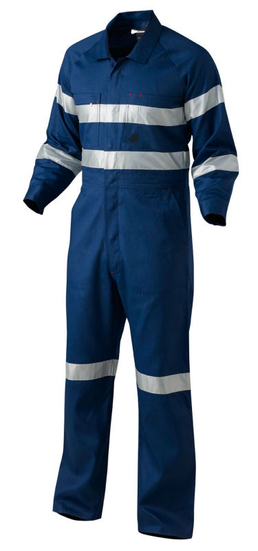Navy Blue High Visilibity reflective safety anti fire coverall garments