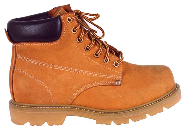 8263 yellow nubuck leather work safety boot