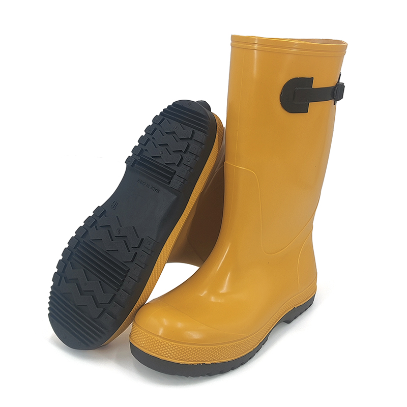 Anti Slip Non Safety PVC Yellow Slush Boots