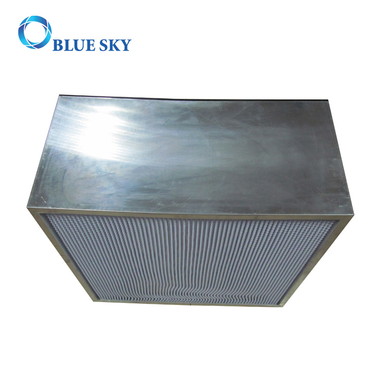605 * 605 * 292 mm H13 Caja HEPA Filtro de aire HVAC