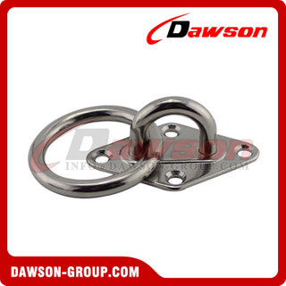 Stainless steel Diamond eye plate with ring