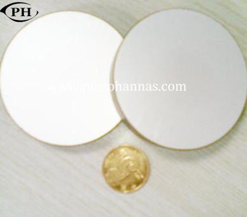 generador piezoeléctrico de cobre amarillo del disco de 25mmx2m m con el material P8