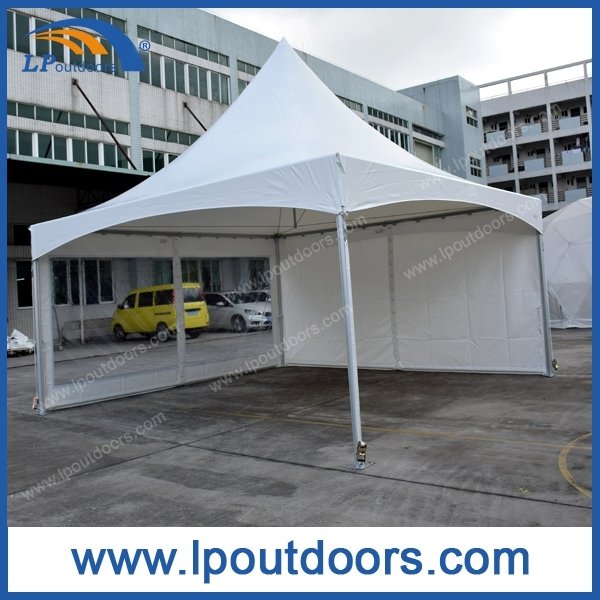 Carpa superior de resorte de carpa de aluminio de 5x5m de alto pico para eventos