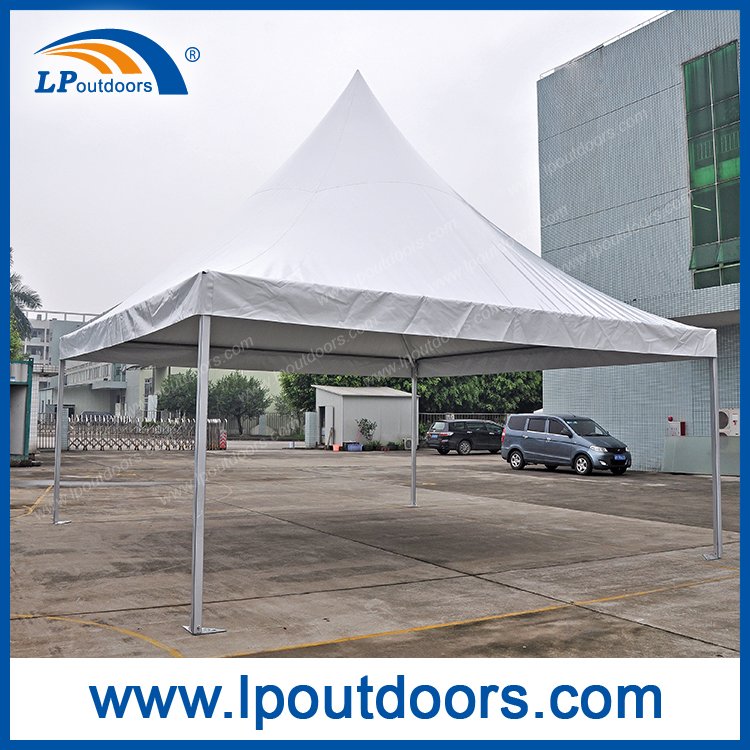 户外广告铝合金白色PVC锥顶帐篷