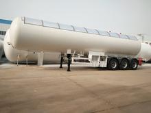 Del aire de la suspensión 3-Axle 49.6CBM 50000Liters 25MT 25Tons 25T LPG del petrolero acoplado semi