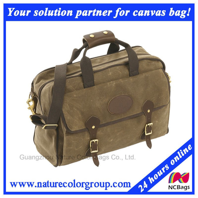 Mens Traveling Waxed Canvas Fashion Leisure Duffle Bag
