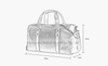 Mens Retro Casual Canvas Duffle Bag for Traveling and Business