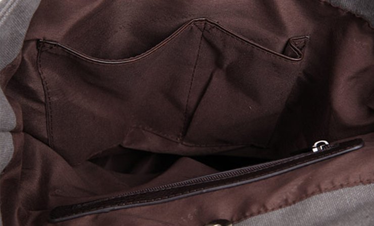 Trendy Knapsack Canvas Backpack for College Students