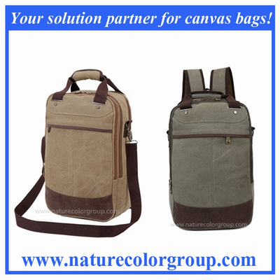 Functional Three-Way Backpack Handbag Single Shoulder Bag for Men