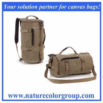 Canvas Functional Backpack Travel Duffel Bag