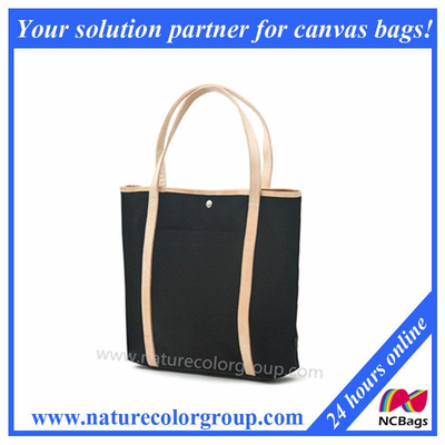 Practical and Elegant Canvas Tote Handbag