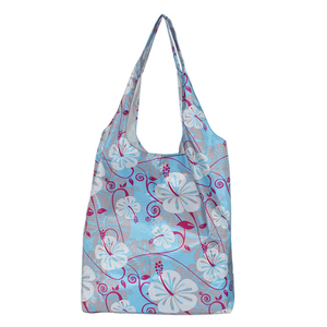 Flower printing reusable shopping bag