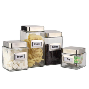 Square Glass Canister