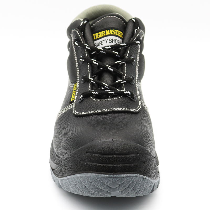 Oil Slip Resistant Steel Toe Prevent Puncture Labor Safety Shoes Black