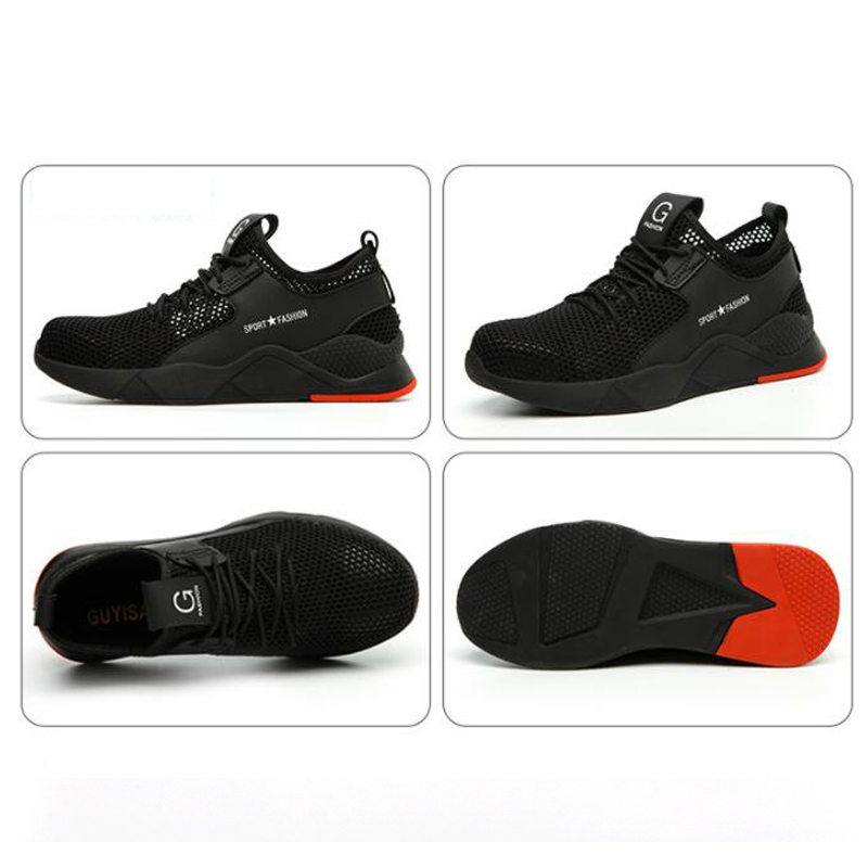 Cemented Light Weight Anti Slip Fashionable Sneakers Safety Shoes ...