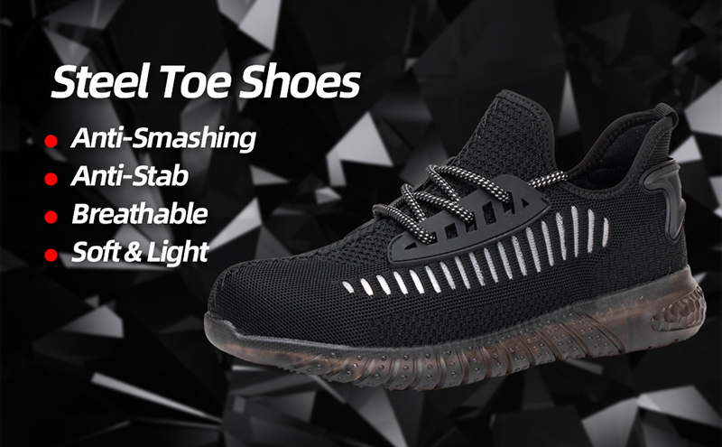Anti Slip Light Weight Safety Sneaker Steel Toe
