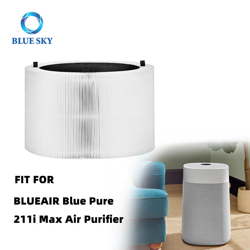 Filtros HEPA de carbón activado de alta eficiencia compatibles con el purificador de aire Blueair Blue Pure 211i Max F2MAX