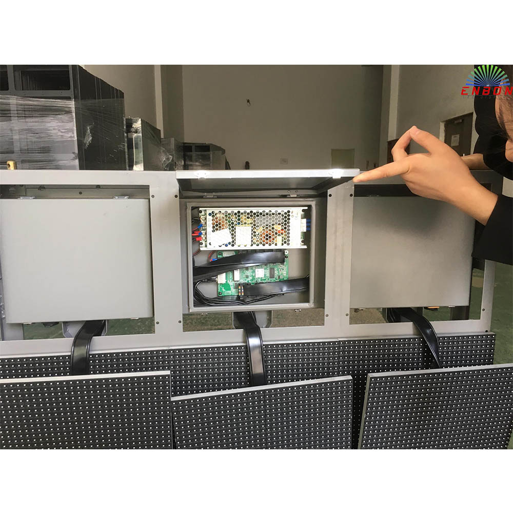 P10前端服务IP67防水LED显示板，用于墙壁安装