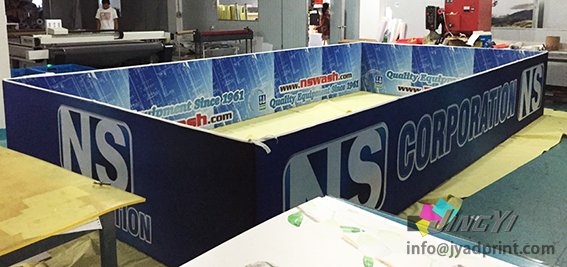 Rectangle Hang Banner Sign, Premium Ceiling Square Hanging Tension Fabric Ez Tube Structure Sign Banner