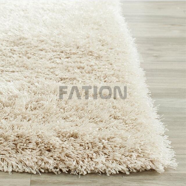 5'×8' Cozy Plain Shaggy Carpet Solid Area Rug