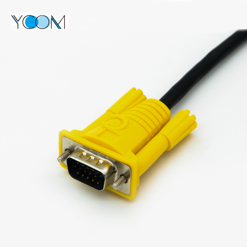 Monitor de pantalla de cable VGA a DVI con cable USB