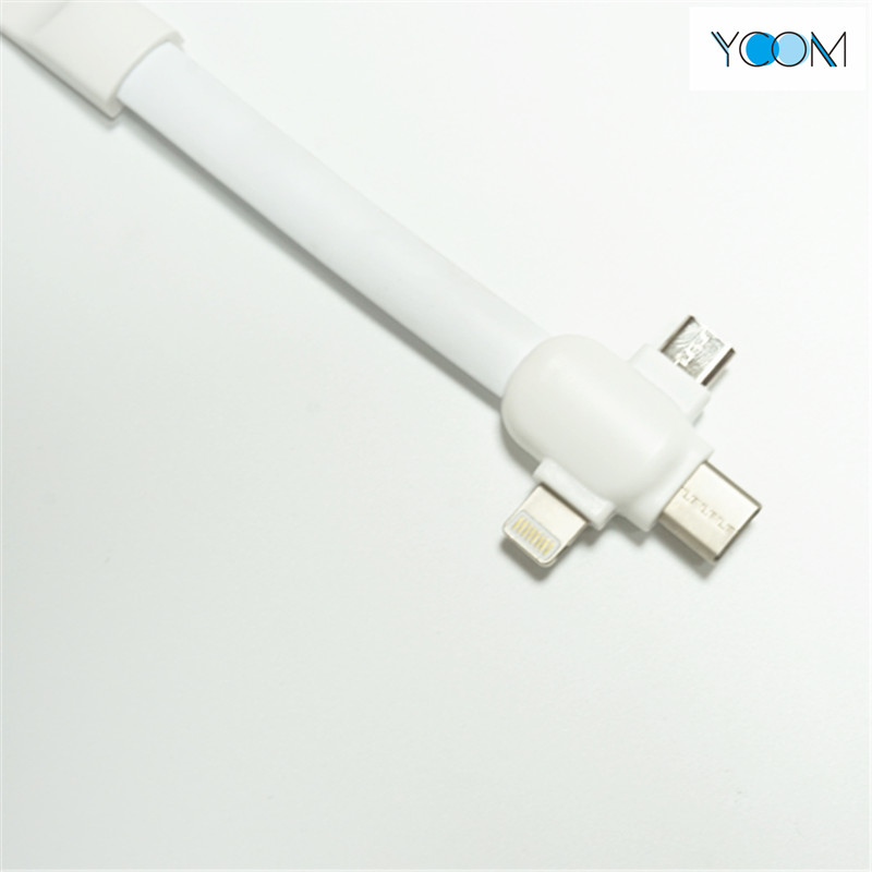 3 in 1 USB Cable for Micro, Type C and Lightning