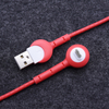 90 Degree Micro USB Cable with Smiley Face Design