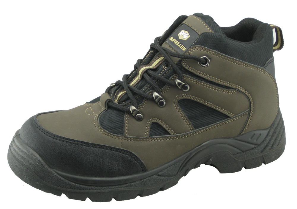 Best selling PU nubuck leather safety shoes factory