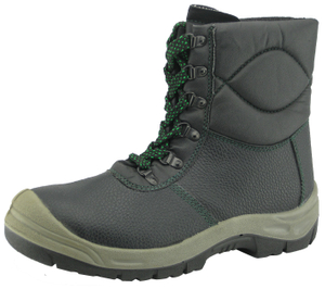Leather upper PU sole workman safety shoes