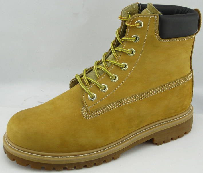 SS003 goodyear welted nubuck leather safety working boots