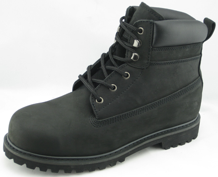 97029 black nubuck leather man safety boots