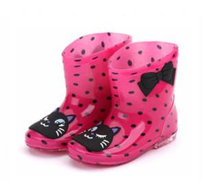666-2 anti slip children pvc rain boots