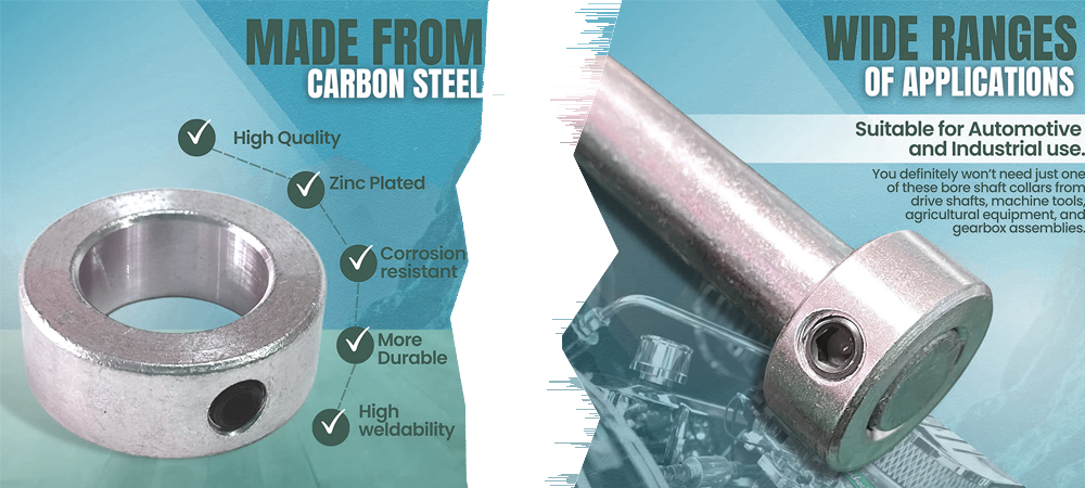 1 1/4 In Shaft Pump Shaft Seals 10-Pack 1/4 Inch - Solid Steel - Foto 5